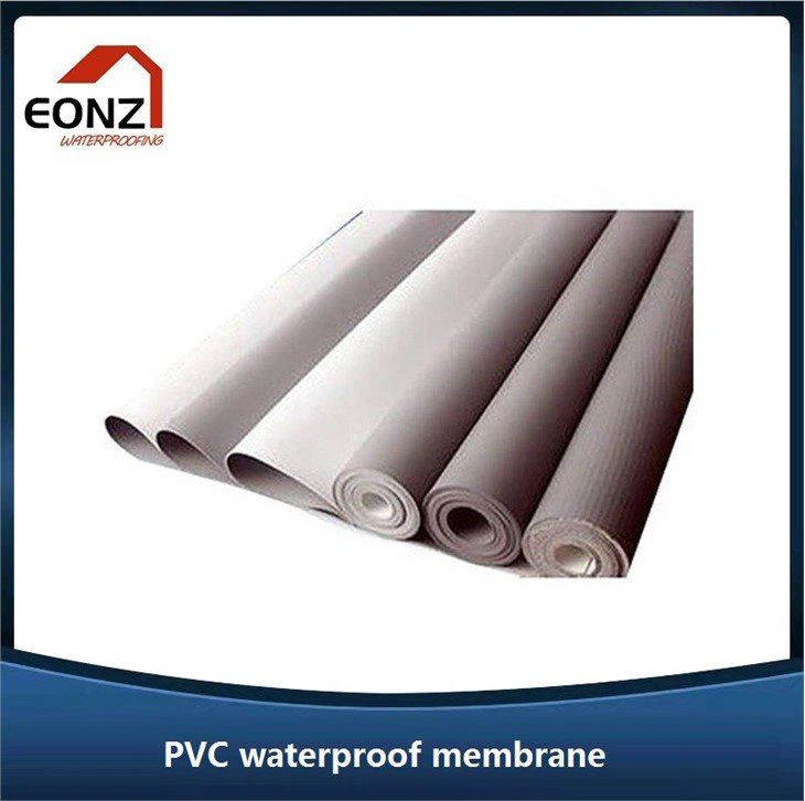 Toit plat à membrane en PVC